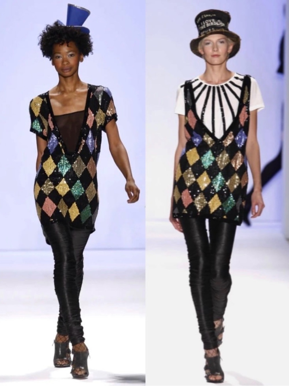 Sass + Bide 7 Things Miley CyrusSequin Harlequin Diamond Tunic Dress - Picture 7 of 8